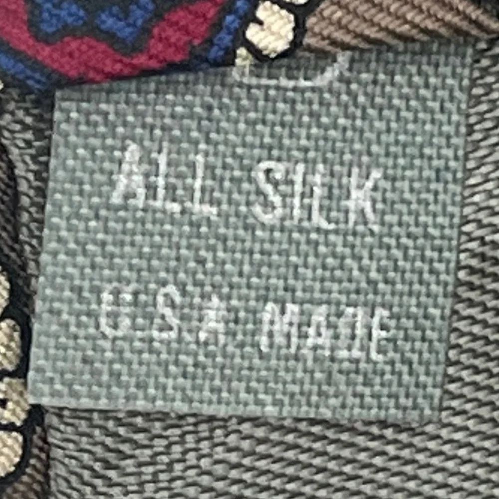 Balancine The Tie Works Disney Mickey Mouse Graphic Silk Tie 1980's USA